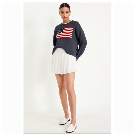 ICONIC Preppy American Flag Knit Sweater - Picture 2 of 9